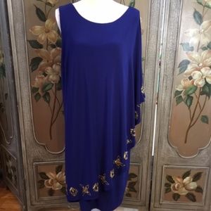 BETSY & ADAM navy dress Size 14W